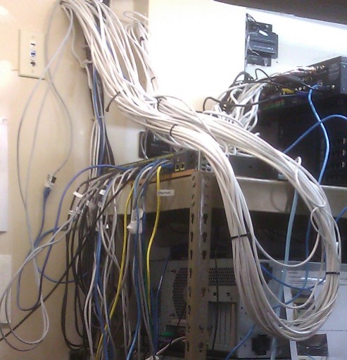Data cabling gone wrong